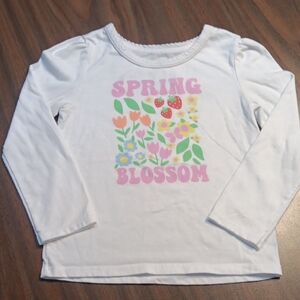Garanimals White Spring Blossom Long Sleeve Tee